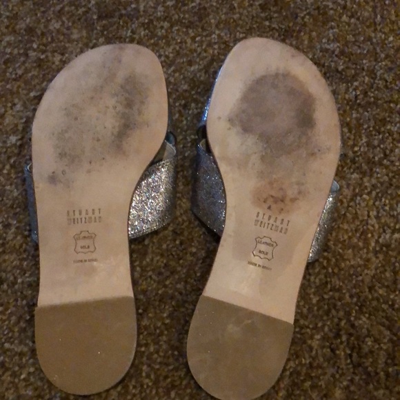 Stuart Weitzman Byway CrissCross Flat Sandal Iris - Picture 2 of 3